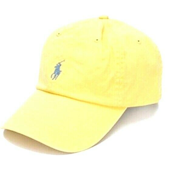 NWT KIDS POLO RALPH LAUREN BASEBALL CAP/HAT~YELLOW~3M-9M