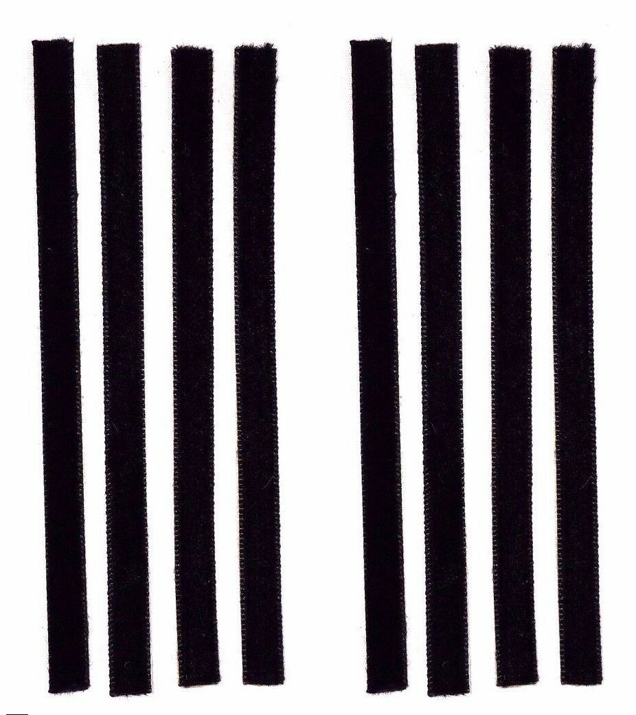 Record Cleaning Strips 8-Pack Black Replacement Strips VPI/Okki Nokki Machines