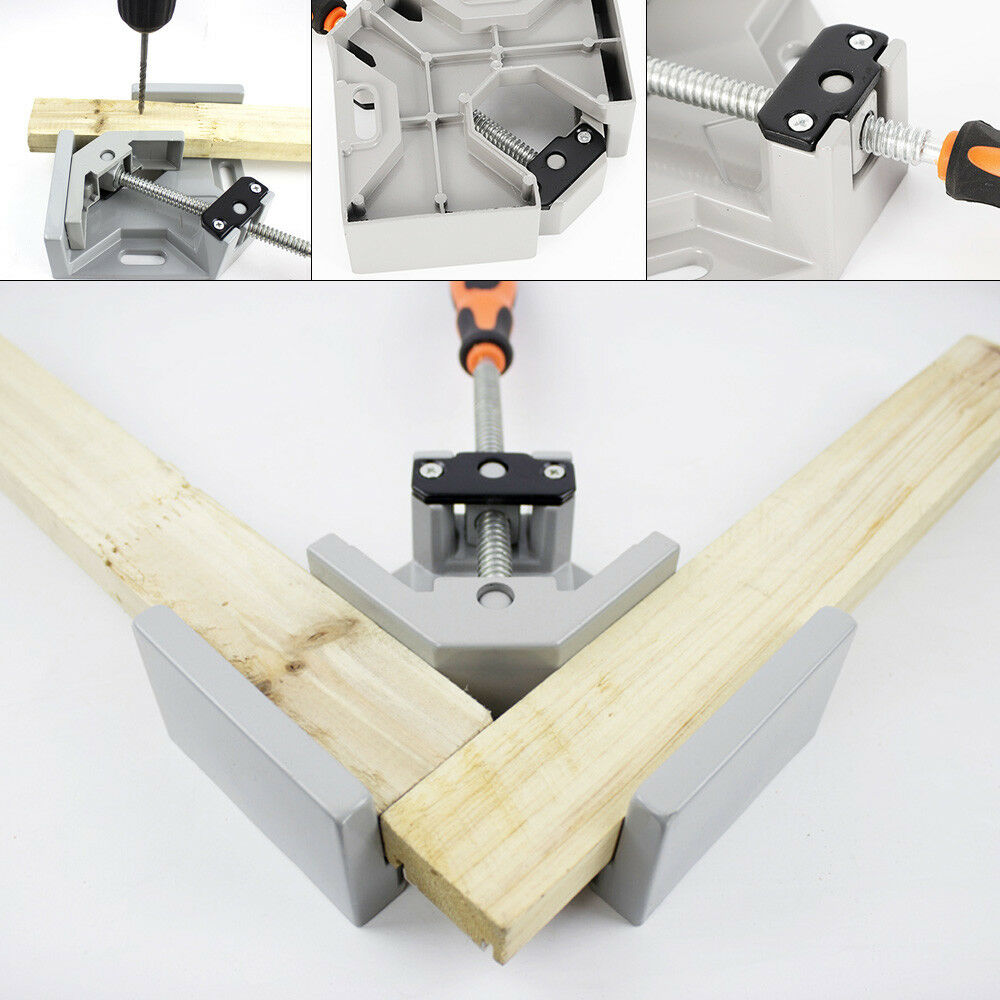 NEW 90 Degree Corner Clamp Right Angle Woodworking Vice Wood Metal Welding tool