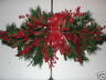 Memorial Cemetery Ivy Grave Blanket Red Bow Trim Silk Artificial Winter Pillow