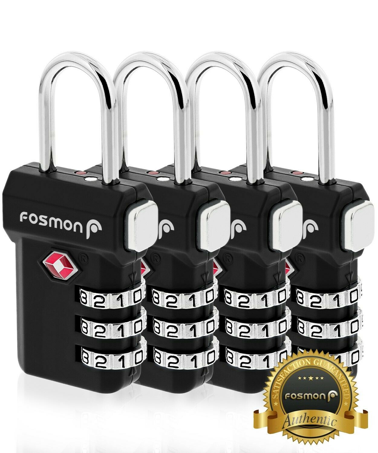 [TSA Approve] 3 Digit Combination Travel Bag Suitcase Luggage Lock Padlock Reset