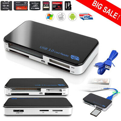 USB 3.0 All in 1 Compact Flash Multi Card Reader CF Adapter Micro SD MS XD 5Gbps