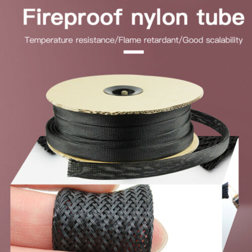 Braiding Mesh Tube Cable Sleeve Insulated Cord Wire Management & Protector Lot