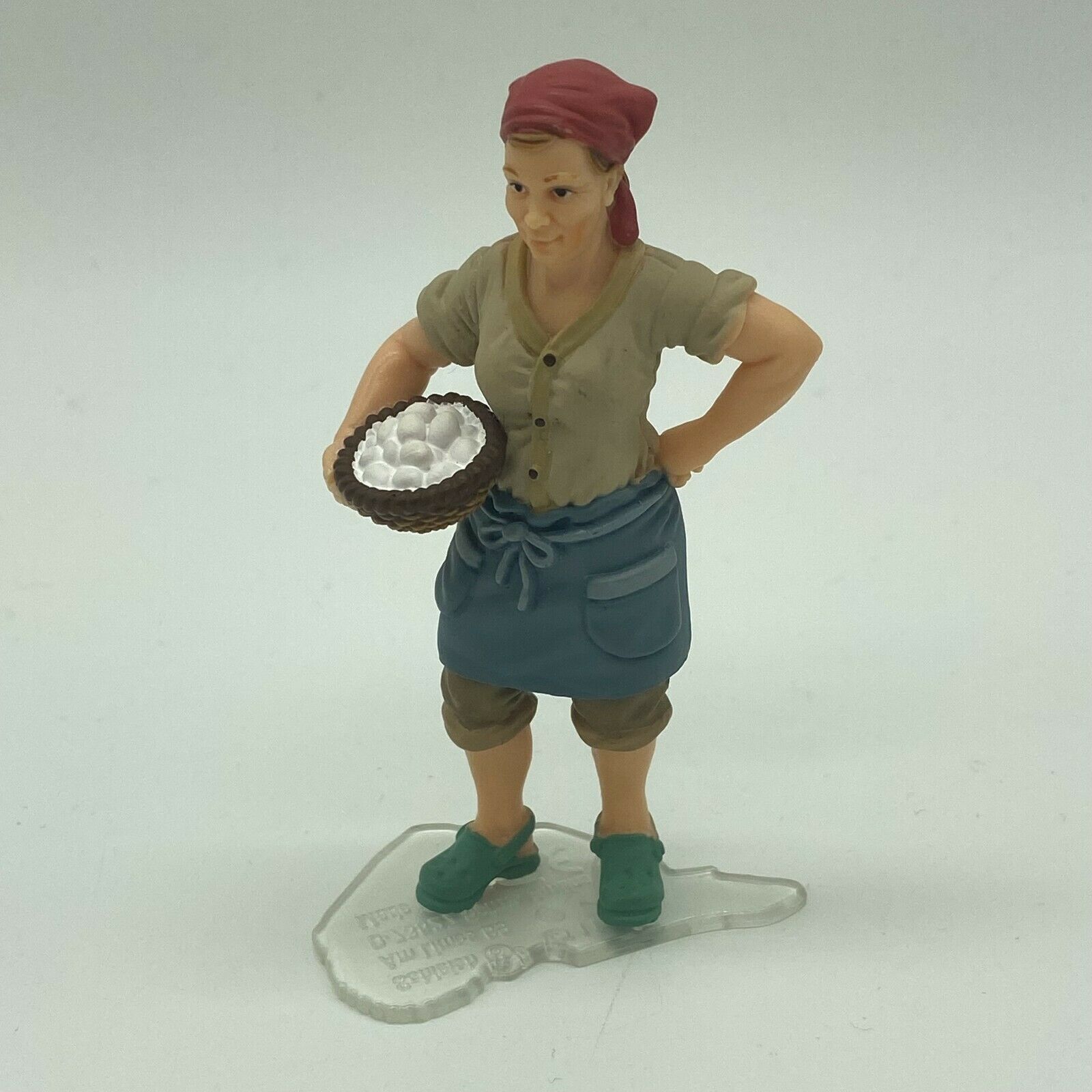 Schleich 11 2011 Farmer's Wife with Eggs Figure AM Lines 69 Pre-Owned Good Shape