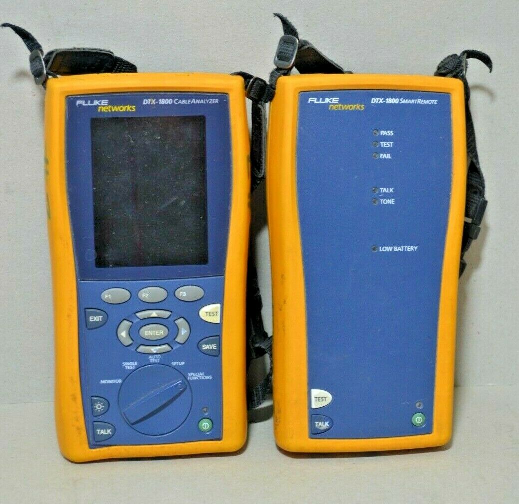 Fluke Networks DTX-1800 Cable Analyzer with Smart Remote (AM1056013)