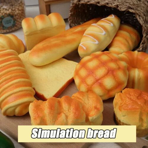 US Bread Squeeze Toys Squishy Fidget Sensory Toy Stress Relief Anti-Anxiety Kids