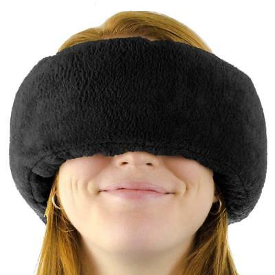 Wrap-a-Nap Travel Pillow, Sleep Mask & Ear Muff in One. Sleep Anywhere! (Black)