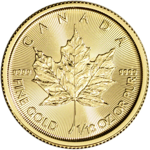 2021 Canada Gold Maple Leaf 1/10 oz $5 - BU