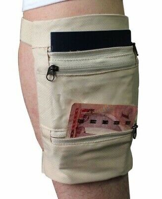 Travel Leg Money Belt Safe Card Money ID Passport  Wallet Hide Bag Security Men