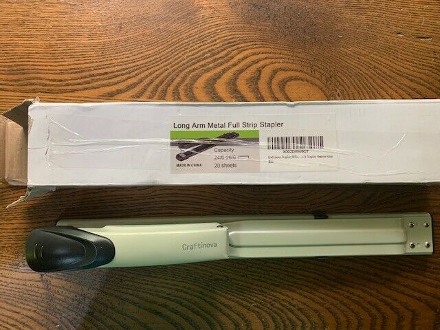Long Reach Stapler 20 Sheet Capacity Long Arm Standard Staplers Ivory
