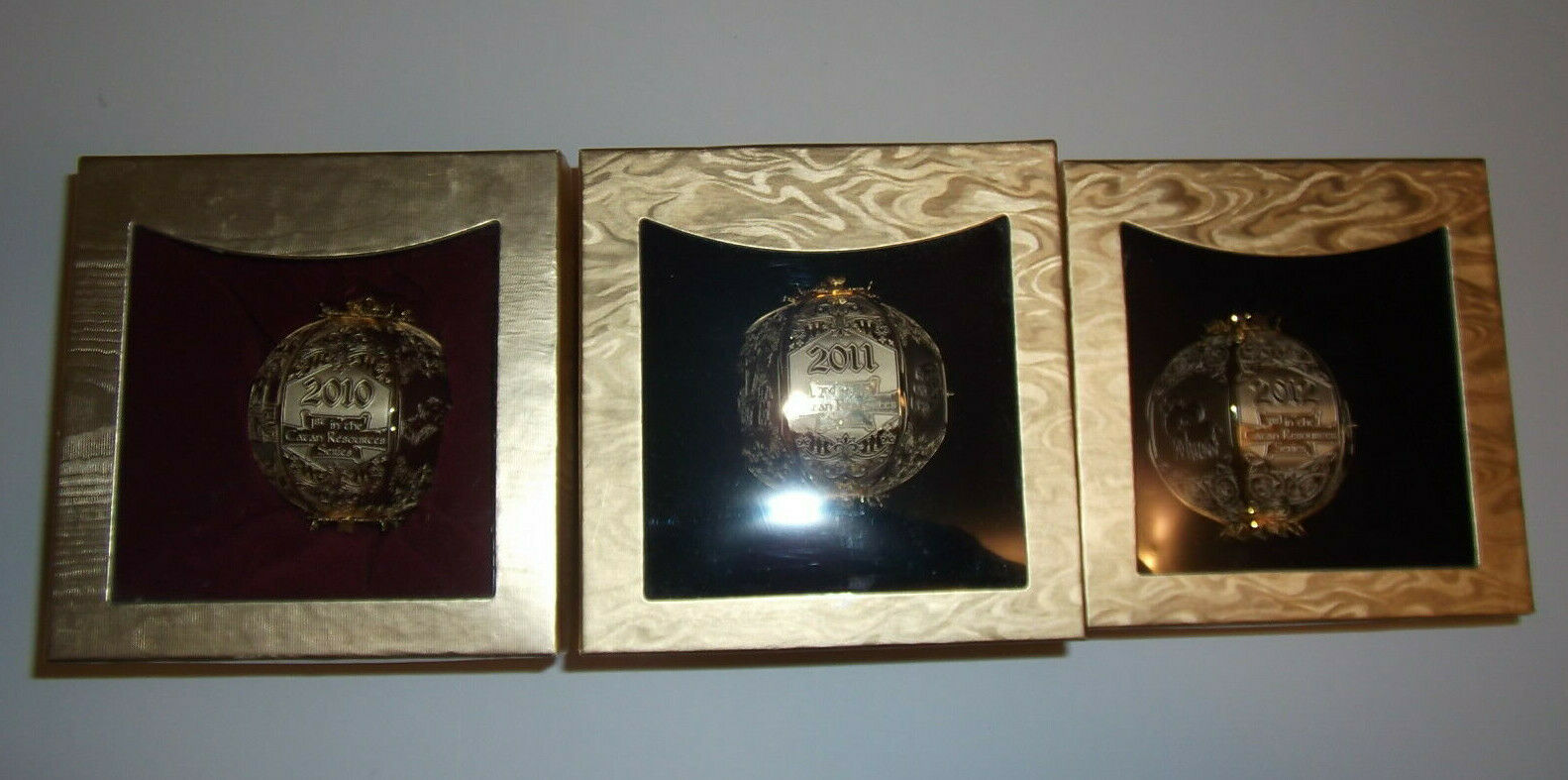 3 NEW SETTLERS OF CATAN Cut Brass Ornaments Mayfair Games WHOLESALE LOTS MIB NIB